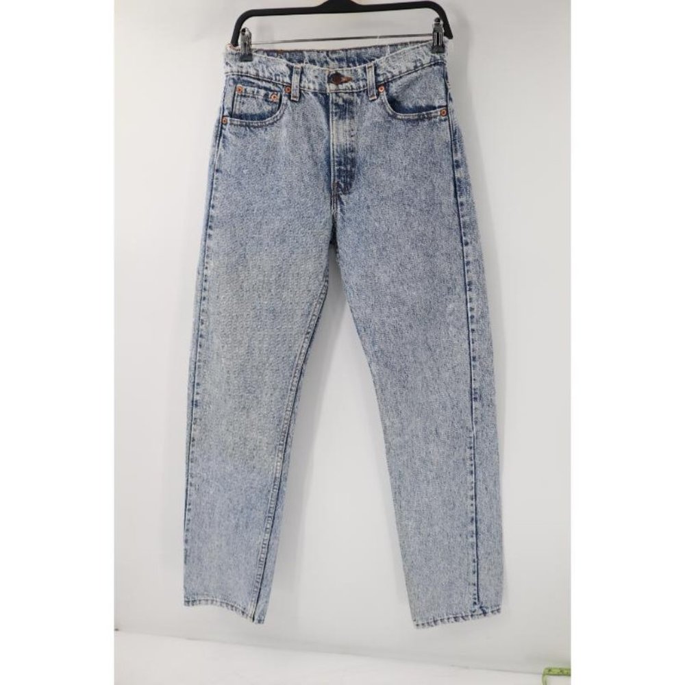 VTG‎ Levis Jeans Womens 28 505 Mom High Rise Tapered Retro acid wash Made in USA